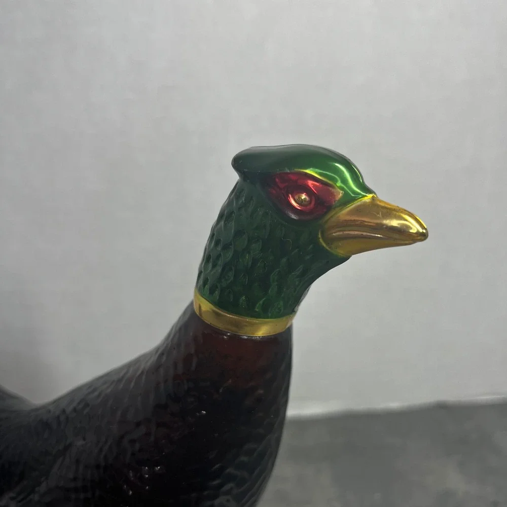 Vintage Avon Pheasant Decanter Oland After Shave Glass Bottle Collectible Brown‎